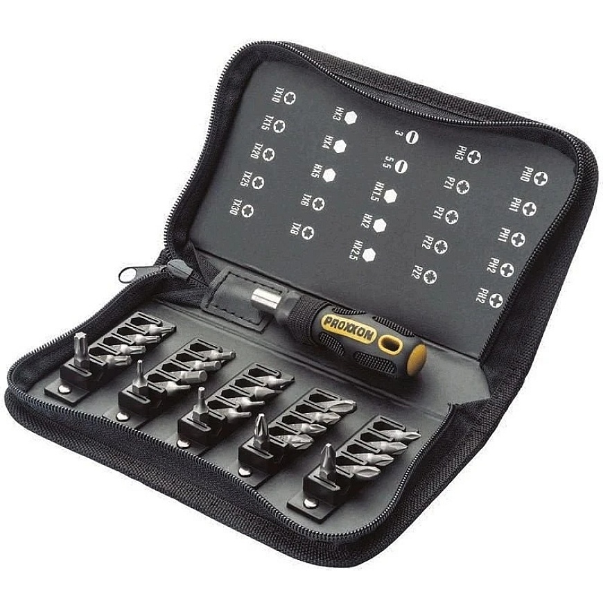 26-osaline kruvitspea komplekt PROXXON 1/4" – 3