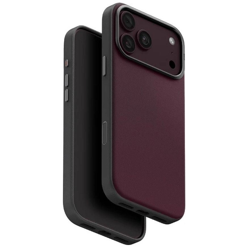 UNIQ Lyden DS maciņš iPhone 18 Pro Max / 17 Pro Max, Magclick uzlāde, bordo krāsa – 2