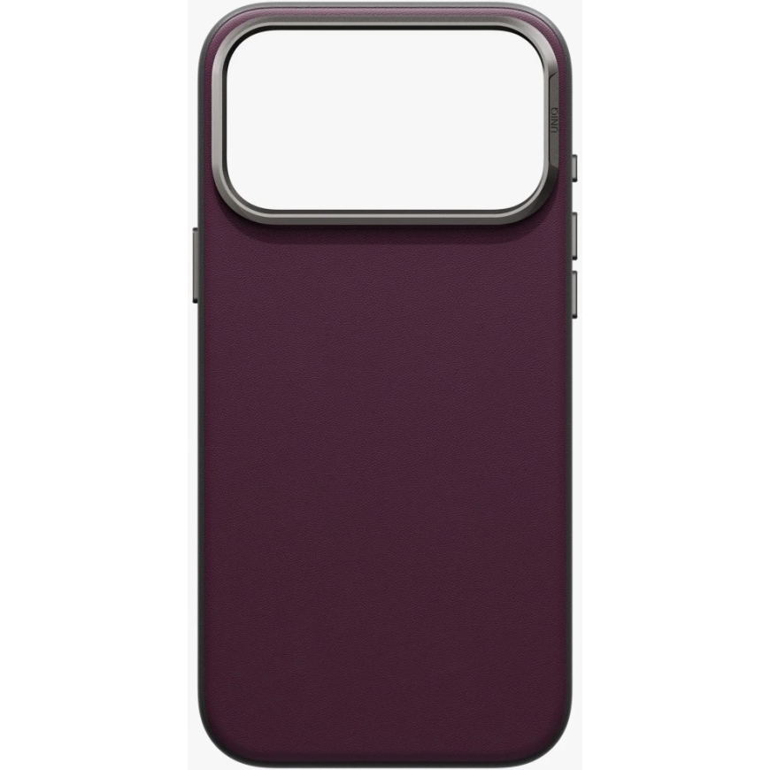 UNIQ Lyden DS Case for iPhone 18 Pro Max / 17 Pro Max, Magclick Charging, Burgundy Color – 4
