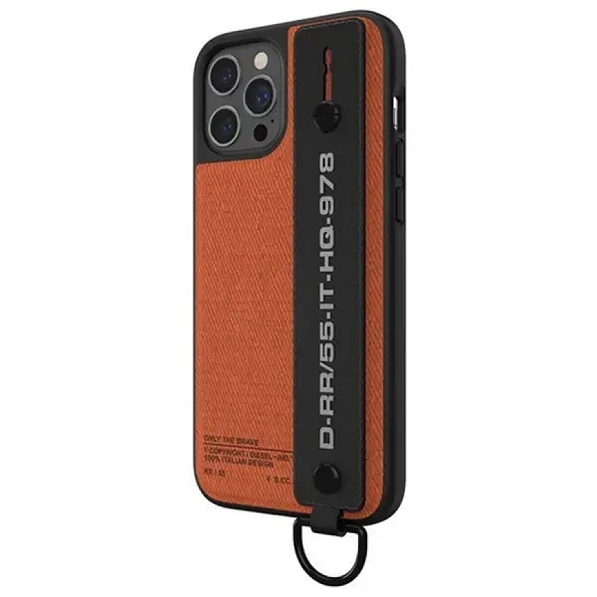 Diesel Handstrap Case Utility TwilliPhone 12 Pro Max czarno-pomarańczowy/black-orange 44289 – 3
