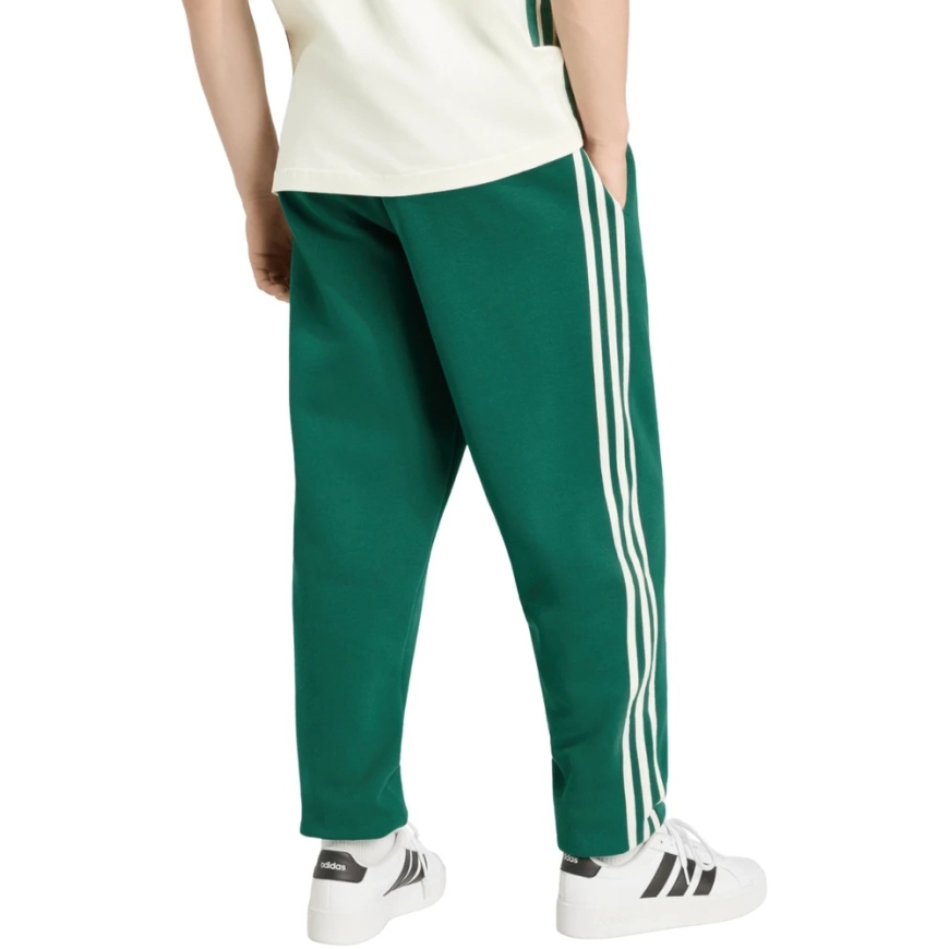Vyriškos adidas Essentials 3-Stripes Fleece Tapered Cuffed kelnės žalios KY4129 (S) – 3
