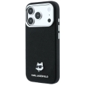 Karl Lagerfeld Grained Choupette Head Metal telefoni ümbris MagSafe toega iPhone 18 Pro Max | iPhone 17 Pro Max must Karl Lagerfeld Grained Choupette Head Metal telefoni ümbris MagSafe toega iPhone 18 Pro Max | iPhone 17 Pro Max must