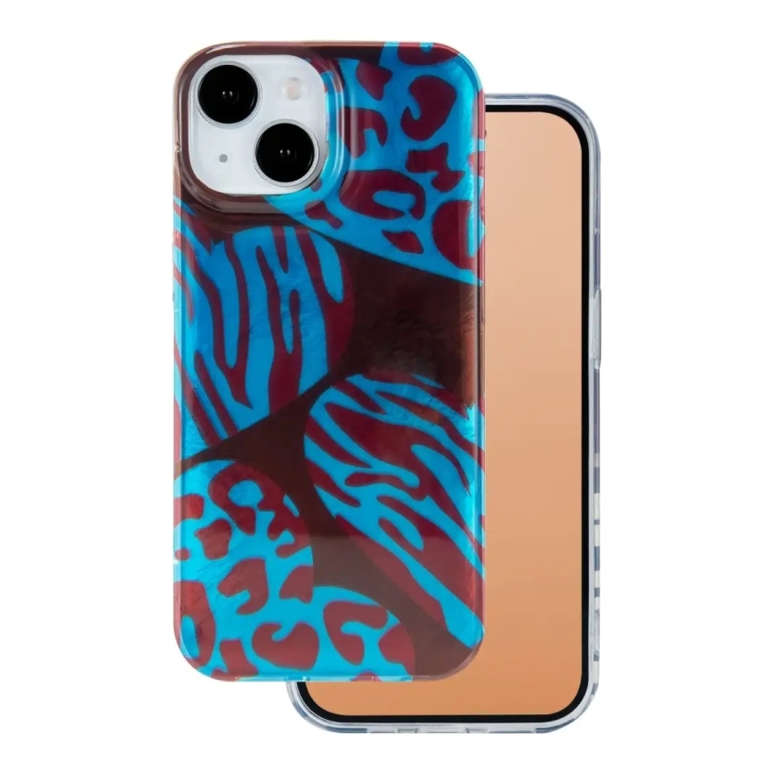 Animal Print phone case for iPhone 15 multicolor (Chameleon)