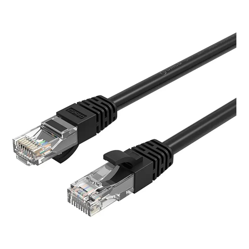 Orico PUG-C6 Ethernet LAN tinklo kabelis | Cat6 | apvalus | 1Gbps | 2m | juodas
