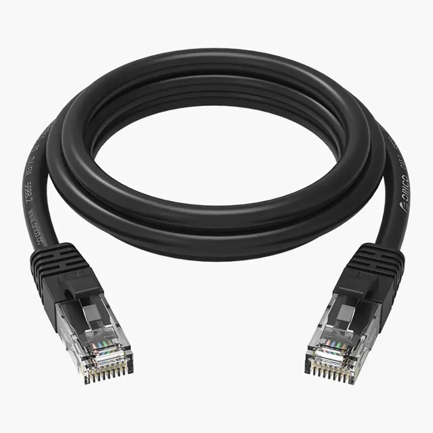 Orico PUG-C6 Ethernet LAN tinklo kabelis | Cat6 | apvalus | 1Gbps | 2m | juodas – 5