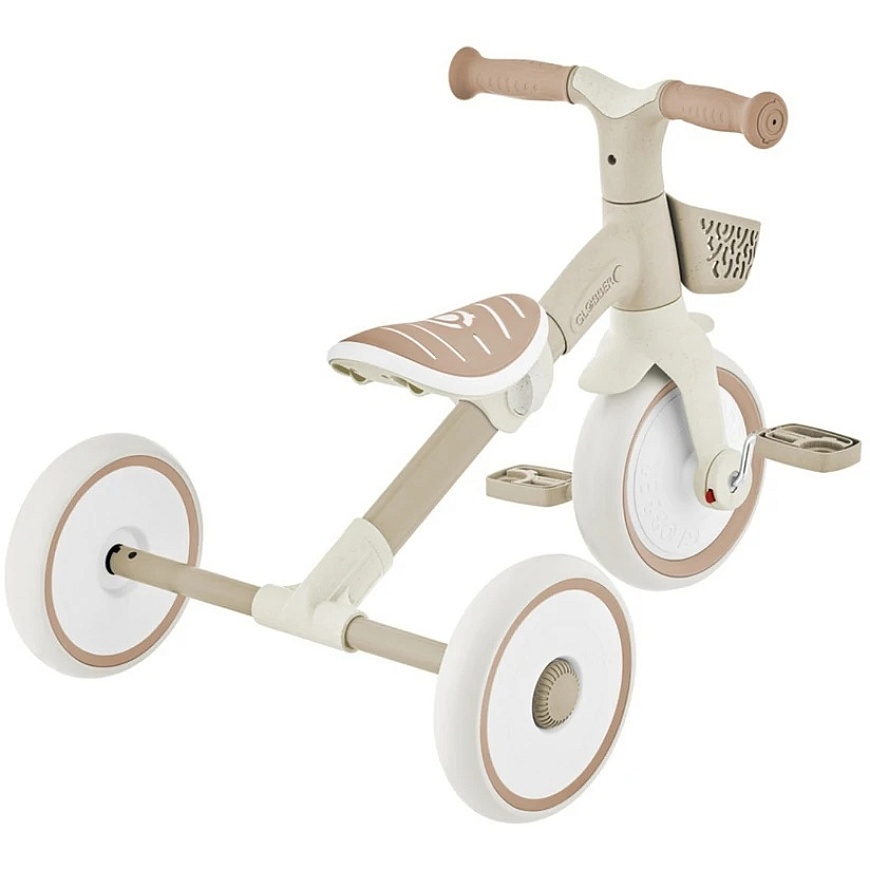 GLOBBER mācību trīrriteņi 2-in-1 Plus, kokosrieksts, 737-466 – 5