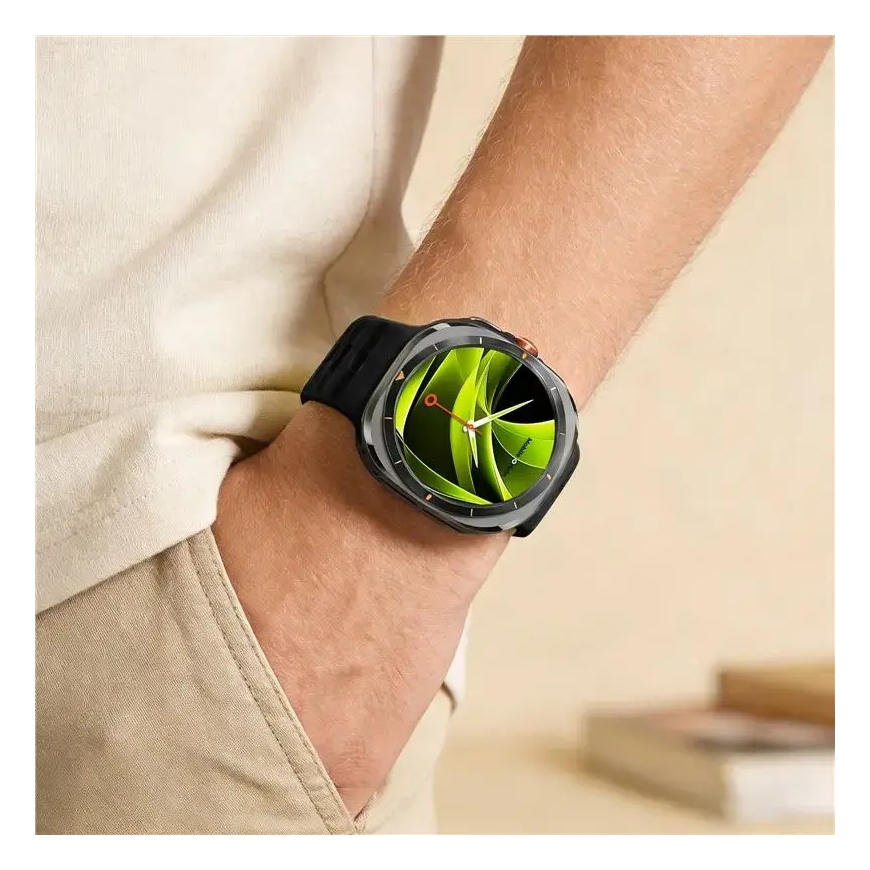Mobile Origin Easy Strap silikoonist rihm Galaxy Watch Ultra 47mm must – 3