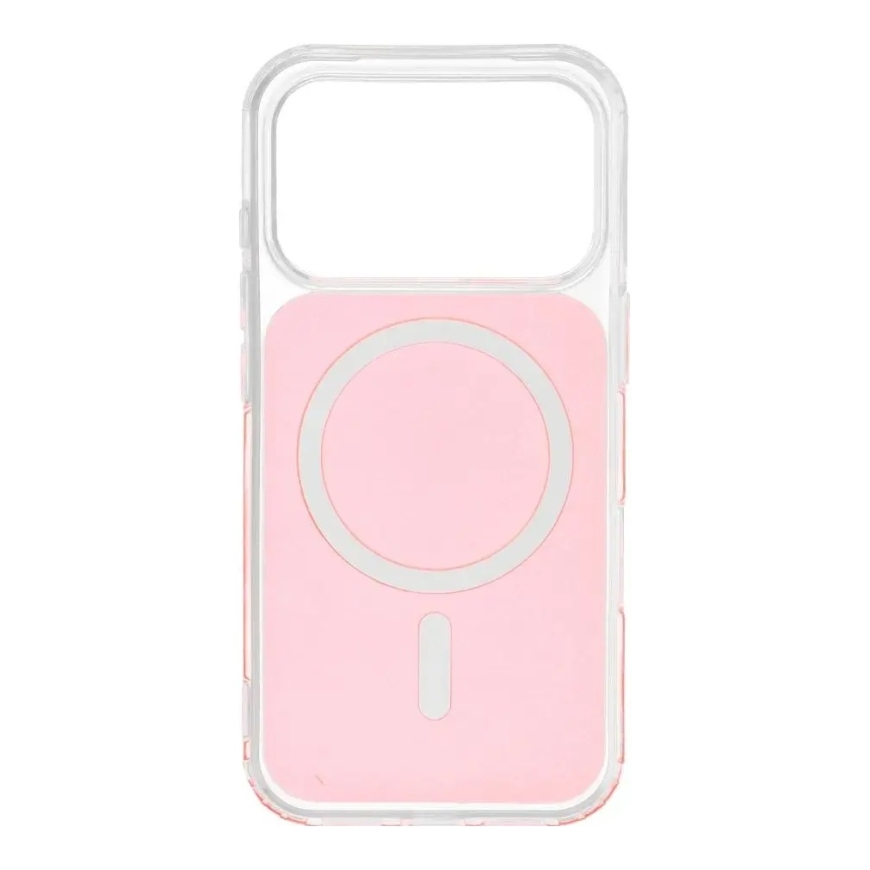 Clear Fusion Mag -puhelimen suojakotelo MagSafe-tuella iPhone 17:lle, oranssi – 2