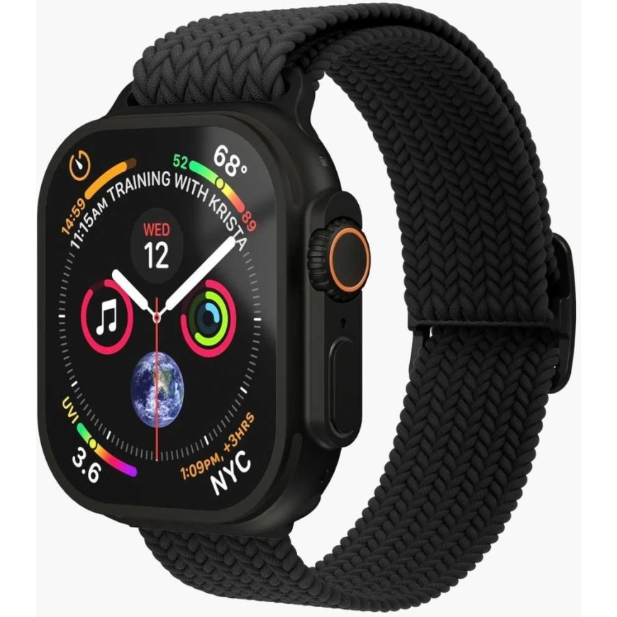 Vonmählen Woven Loop 40, 41, 42mm Viena izmēra, Visi melni