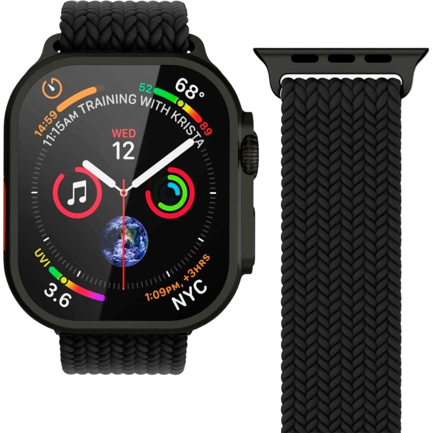 Vonmählen Woven Loop 40, 41, 42mm Üks suurus, Kõik must – 5