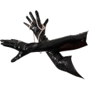 Black Level vinila cimdi melni S Black Level vinila cimdi melni S
