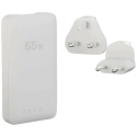 Wall charger Zens Flat 65W USB-C + USB-A white Wall charger Zens Flat 65W USB-C + USB-A white