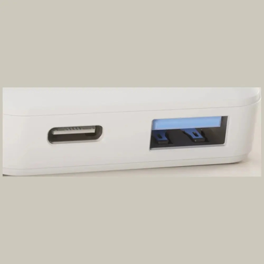 Wall charger Zens Flat 65W USB-C + USB-A white – 4