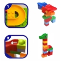 WOOPIE Construction Blocks Bullet Track, 340 elements WOOPIE Construction Blocks Bullet Track, 340 elements