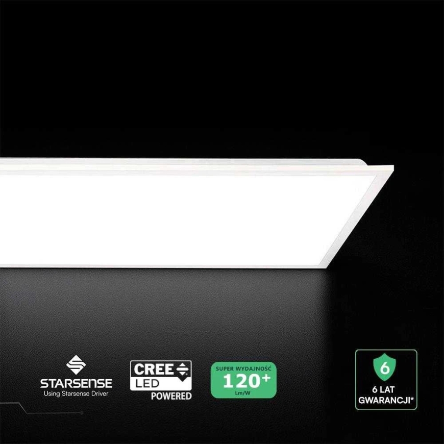 V-tac 40W LED-paneeli, 120x30cm, valkoinen, 4000K, CREE LED-siru – 3