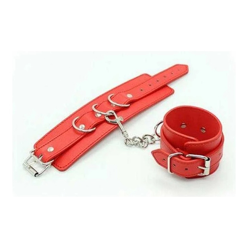 Toyz4Lovers Sarkanās roku dzelži potītei universāls BDSM – 4