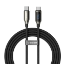 Veger CC1-XHJ data transfer and charging cable | USB-C to USB-C | PD | 100W | with LED display | 1.5m | black Veger CC1-XHJ data transfer and charging cable | USB-C to USB-C | PD | 100W | with LED display | 1.5m | black