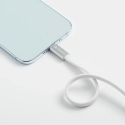 Forcell F-Energy Cafule Flat CCFN23 datu pārraides un uzlādes vads | USB-C uz USB-C | QC 4.0, PD | 240W | 1.2m | balts Forcell F-Energy Cafule Flat CCFN23 datu pārraides un uzlādes vads | USB-C uz USB-C | QC 4.0, PD | 240W | 1.2m | balts