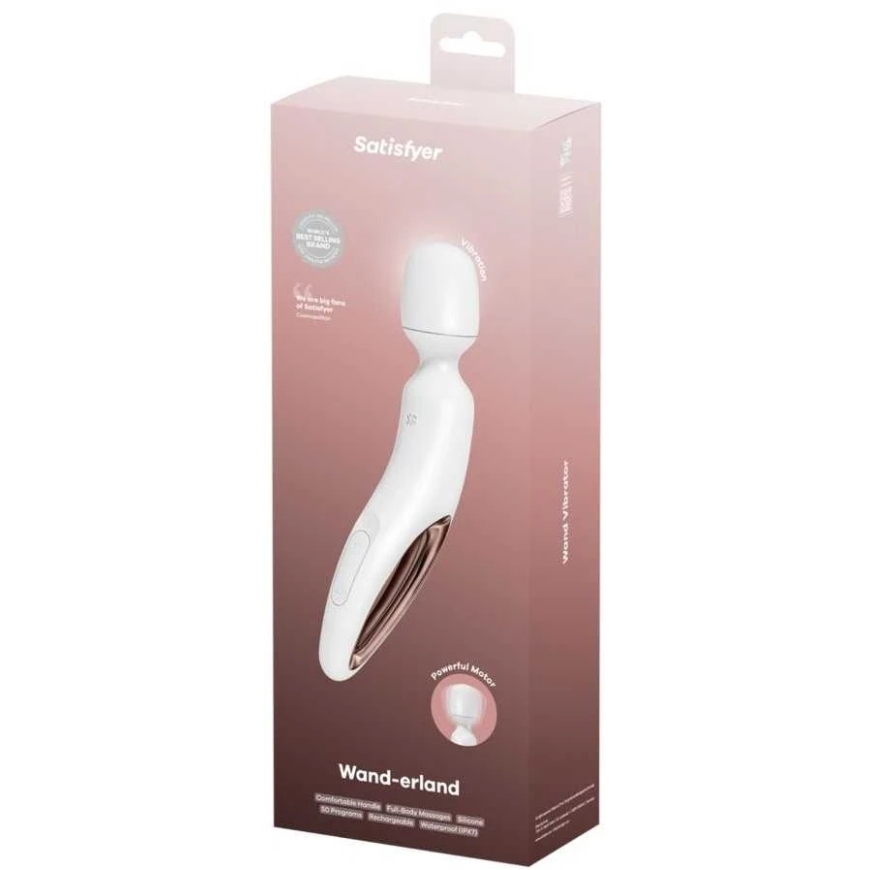 Satisfyer Wand Reisi Kaaslane (Valge/Roze Kuld) – 4