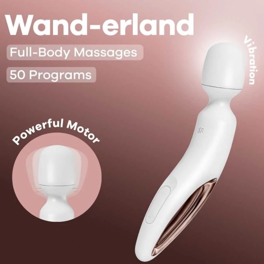 Satisfyer Wand Ceļojumu Pavadonis (Balts/Rozā Zeltā) – 5