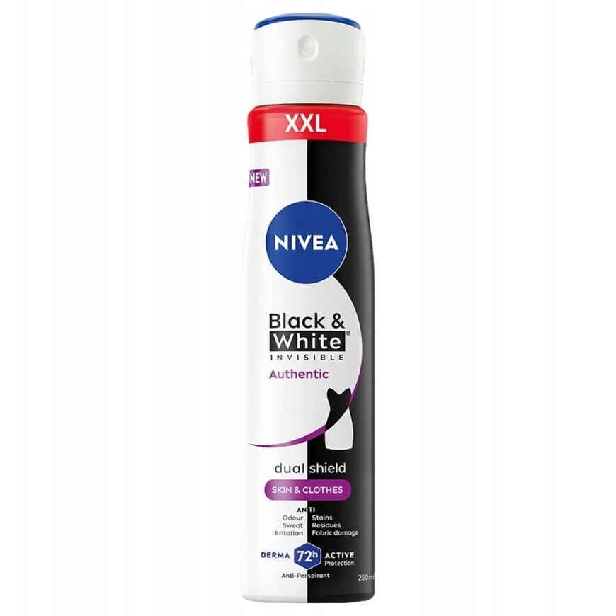 Nivea Черный&Белый Невидимый Аутентичный дезодорант спрей 250мл