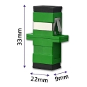 Qoltec Pluošto adapteris SC/APC | Simplex | Vieno režimo Qoltec Pluošto adapteris SC/APC | Simplex | Vieno režimo