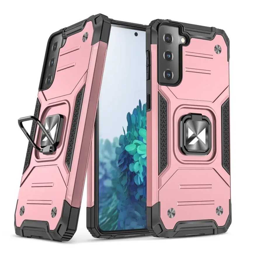Чехол Wozinsky Ring Armor Tough Hybrid с магнитным креплением для Samsung Galaxy S22 золото