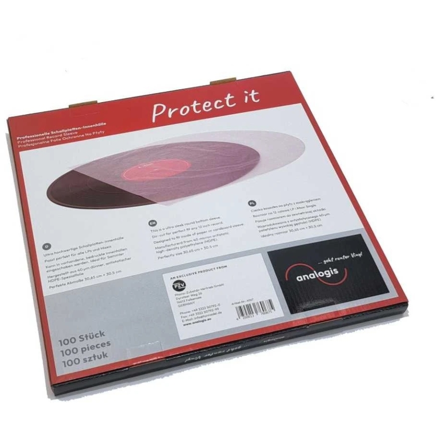 Analogis 6067 Protect it Внутренние плотки 12" для виниловых пластинок, изготовленные из высококачественного антистатического по – 4