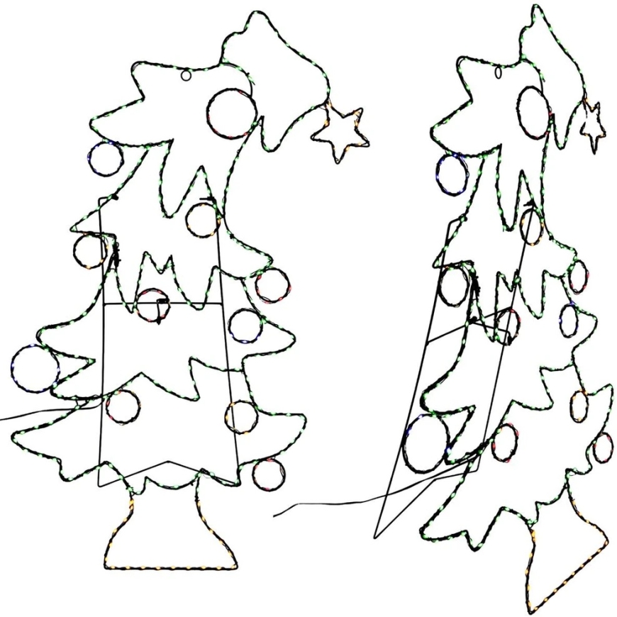 Ziemassvētku dekors Edelman Dekoratīvā figūriņa eglīte 301LED 59 cm IP44 LUCA – 4