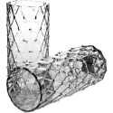 Mondex Since 1986 SERENITE Ваза 12x12x25см стеклянная Mondex Since 1986 SERENITE Ваза 12x12x25см стеклянная