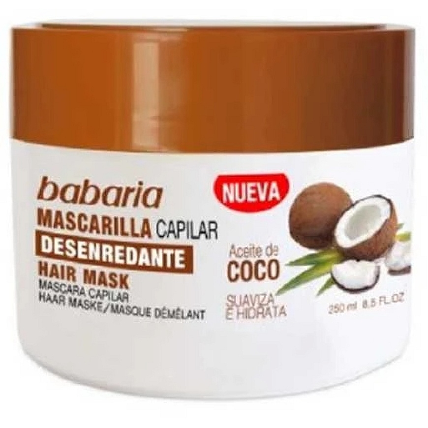 Babaria Coconut Moisturizing Mask maitinamoji plaukų kaukė, 400 ml – 2
