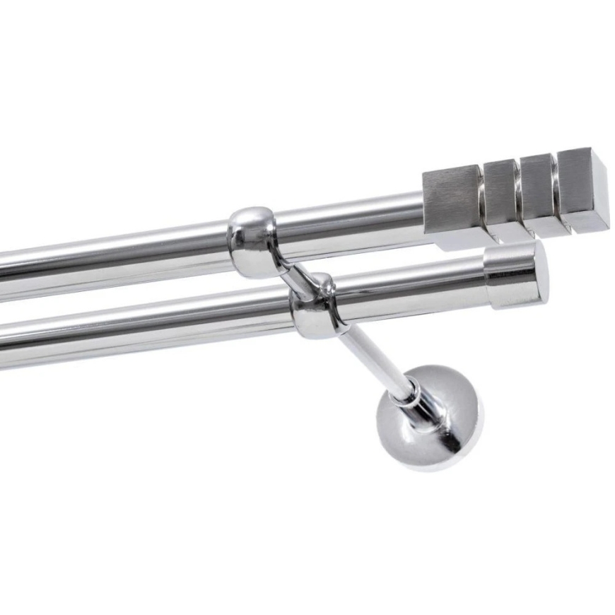 Decastyl Divkārtu aizkaru stangā FI 19 mm hroms 400 cm DION KOWALSKI