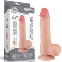 LoveToy 8 collu slīdoša ādas divkāršā Dong mīkstinātājs