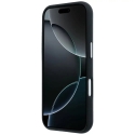 Mercedes Leather Semi Wrap Iconic Line maciņš ar MagSafe atbalstu telefonam iPhone 17 Pro Max melns