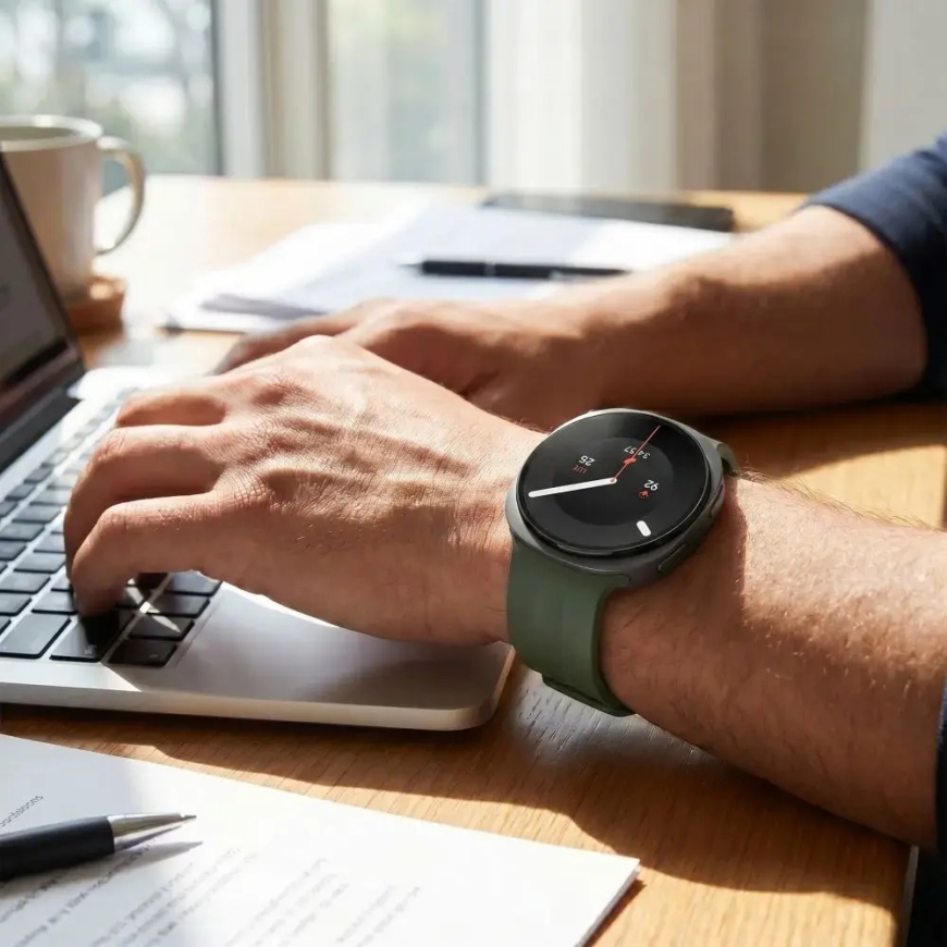 Tech-Protect Silicone EVO älykellon hihna Samsung Galaxy Watch 8/9/Classic (40/44/46 mm) | Silikoni | vihreä – 5