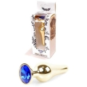 B Series Heavyfun Plug-Jewellery Gold BUTT PLUG- Dark Blue