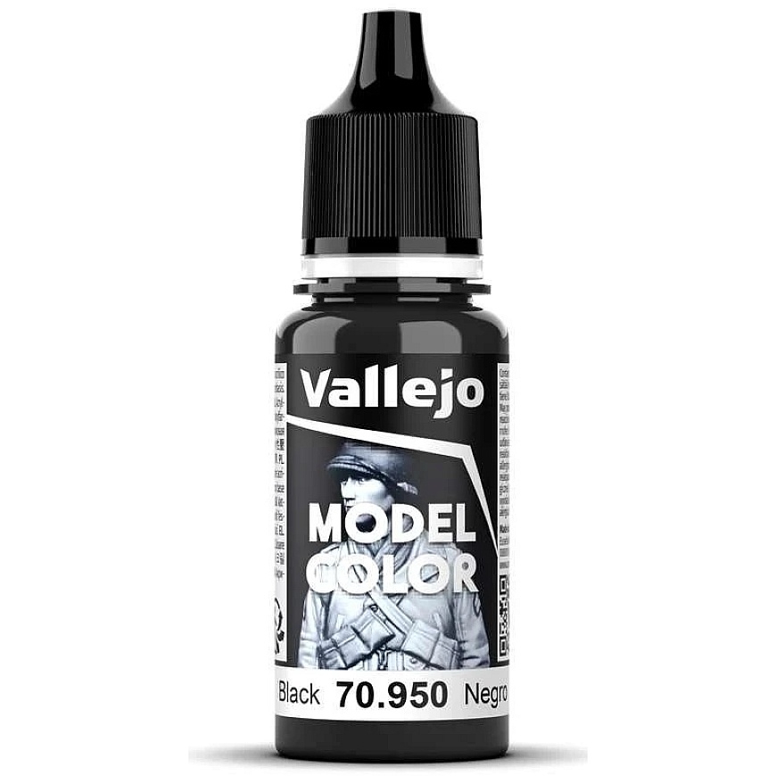 Vallejo Model Color 18ml - Melns – 2