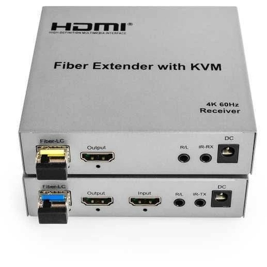 Spacetronik HDMI to Optical Fiber Converter SPH-FO11 KVM 4K 60Hz – 2