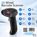 Qoltec brūkšninių kodų skaitytuvas 1D 2D | QR | EAN | USB Qoltec brūkšninių kodų skaitytuvas 1D 2D | QR | EAN | USB