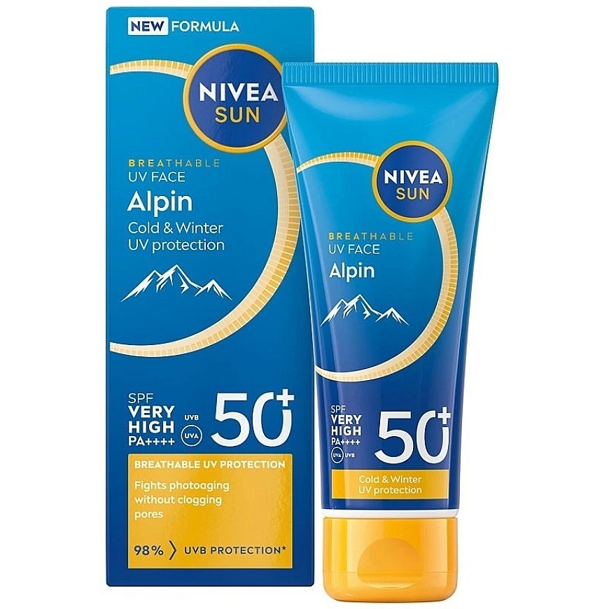 Nivea „Sun Alpin“ sejas krēms ar augstu SPF 50+ saules aizsardzību 40 ml – 2