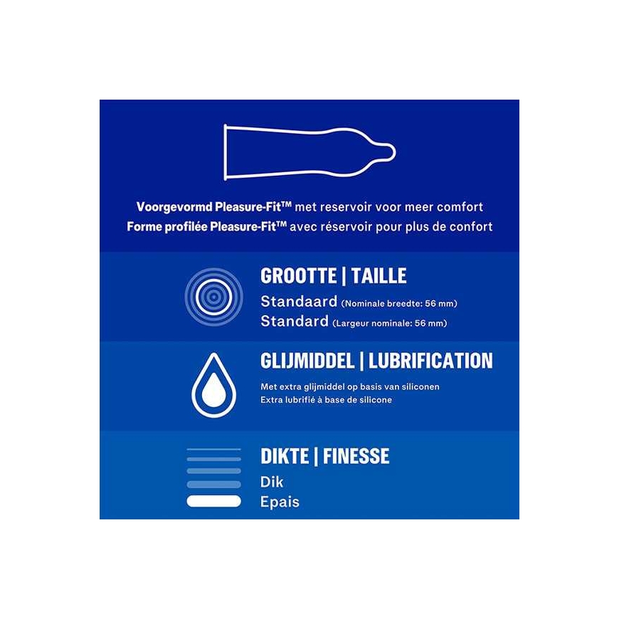 Durex - Prezervatyvai Extra Safe 3 g. – 3