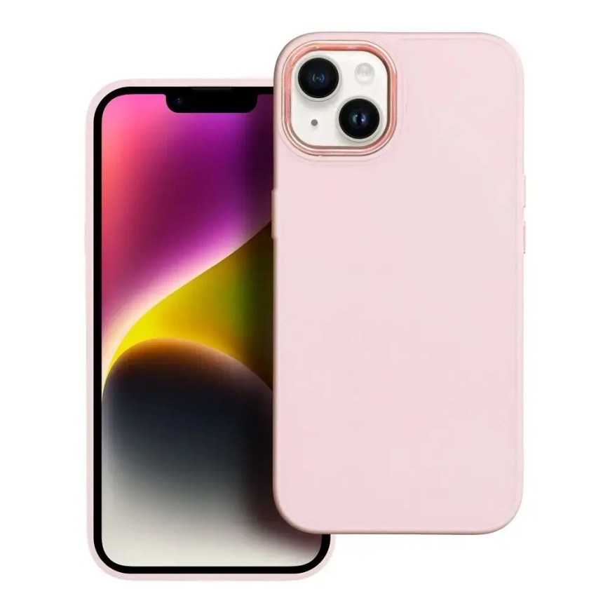 Kotelo iPhone 17 Pro Max / 18 Pro Max Kehys jauhettua vaaleanpunaista – 2