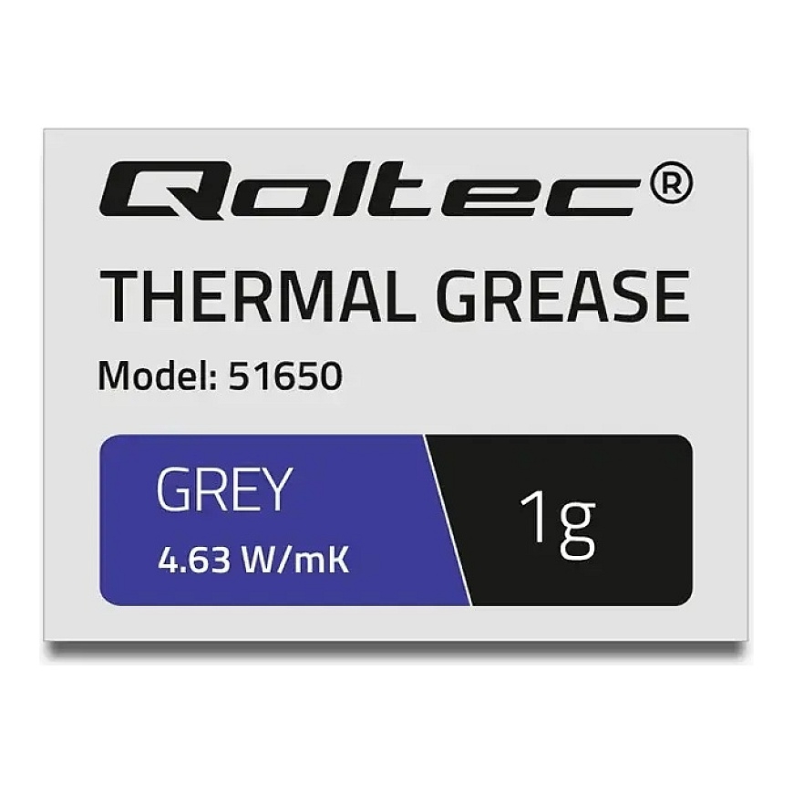 Qoltec termopasta 4.63 W/m-K | 1g | Hall – 2