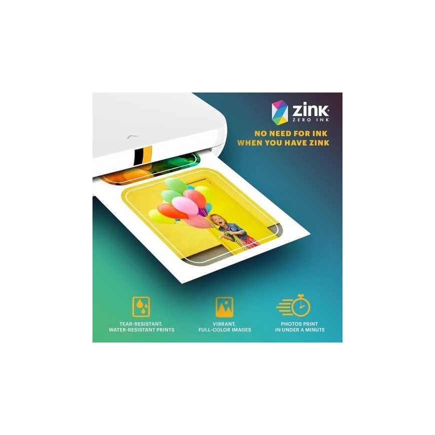 Kodak ZINK 2x3'' 50x76 mm 30 Sheets Pre-Cut Sticker Photo Paper – 3