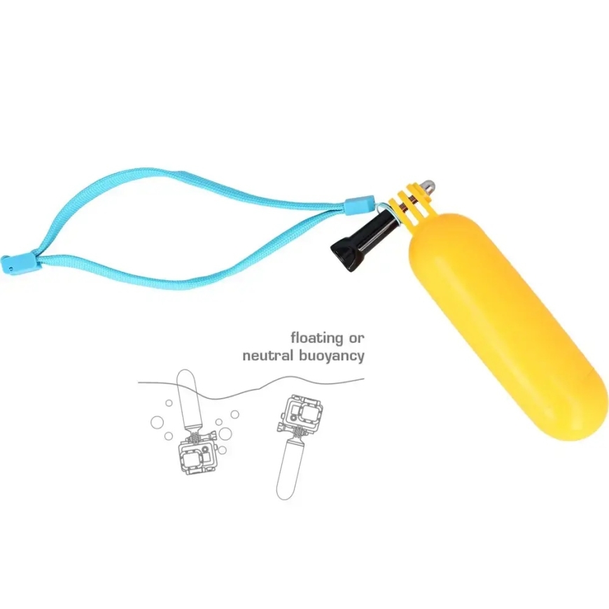 Plūdrumo tvirtinimas GoPro SJCAM sporto kameroms – 3