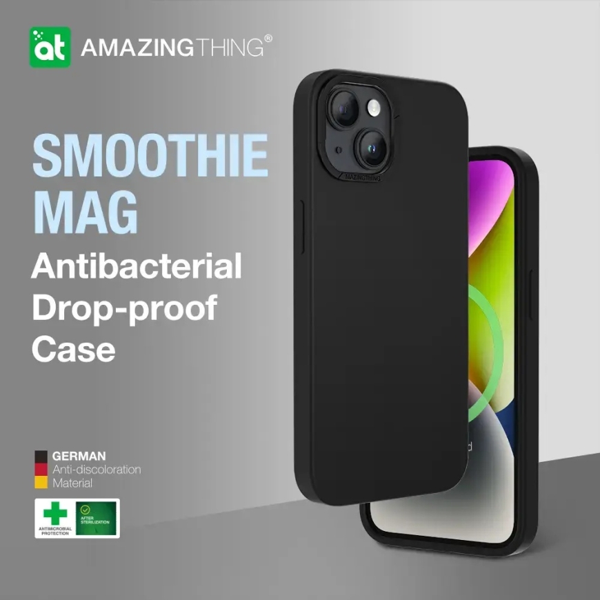 Amazing Thing Smoothie phone case with MagSafe support for iPhone 14 Plus black – 5