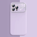 Soft Silicone Lens чехол для телефона iPhone 15 Plus фиолетовый