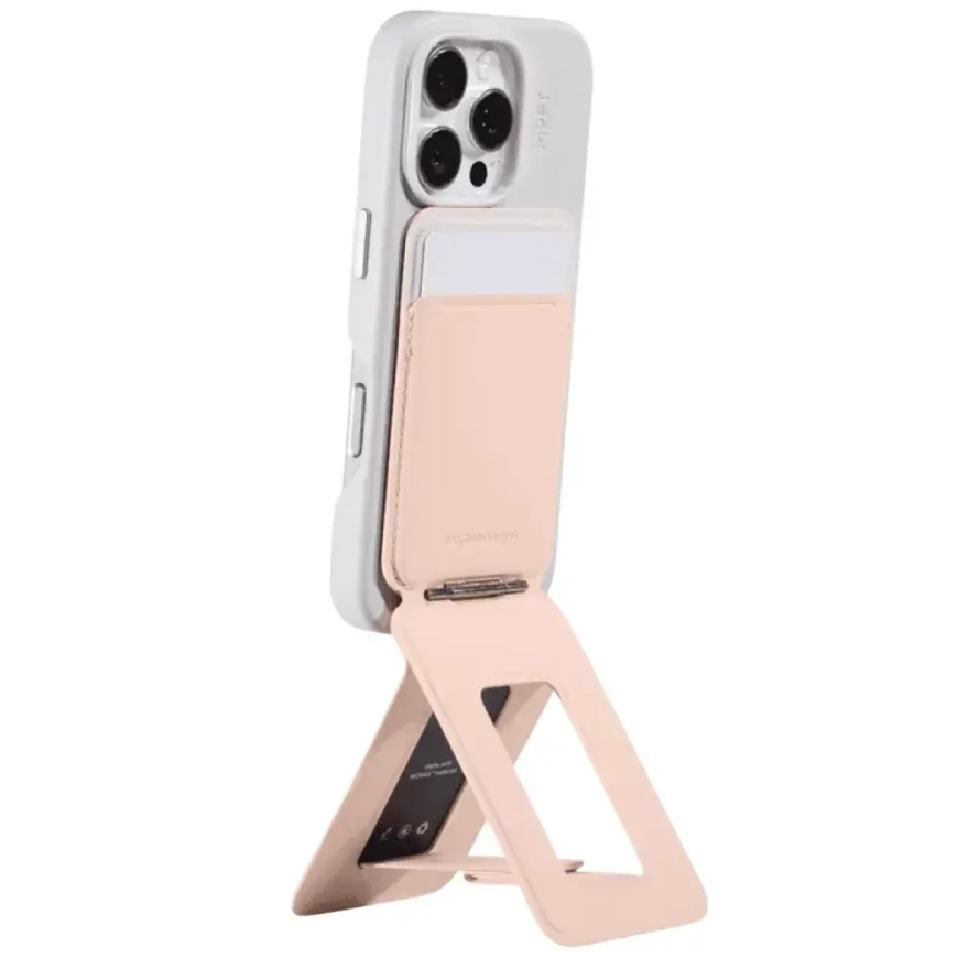 Magnetic stand with wallet for smartphone Moft Movas Tripod MagSafe peach