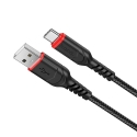 Hoco X59 datu pārraides un uzlādes vads | USB-A uz USB-C | QC | 15W | 1m | melns Hoco X59 datu pārraides un uzlādes vads | USB-A uz USB-C | QC | 15W | 1m | melns