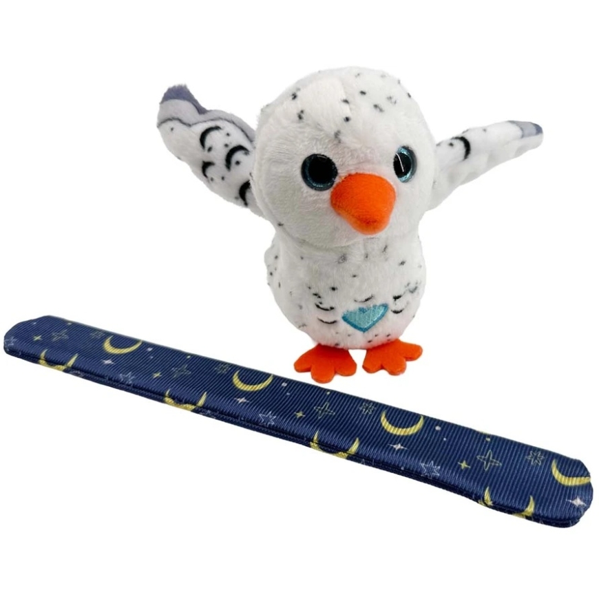 HAPPY YAPPERS interactive plush toy White Owl, 9402 – 4